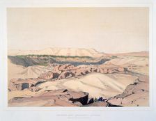 Desert and Quarries, Asouan, with the Island of Elephantine Egypt, 19th century. Artist: Lord Wharncliffe