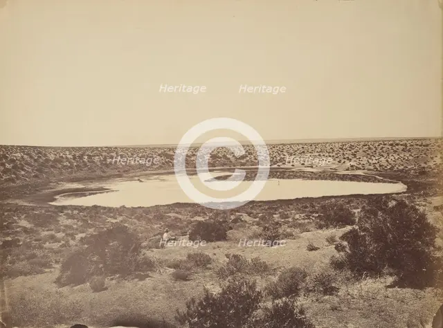 Desert Lake, near Ragtown, Nevada, 1867. Creator: Tim O'Sullivan.