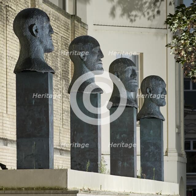 'Desert Quartet', sculpture by Elisabeth Frink, Worthing, West Sussex, 2014. Artist: James O Davies.