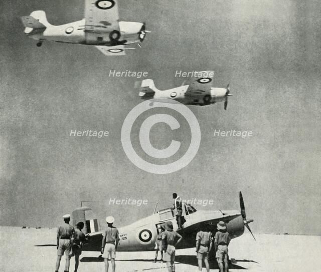 'Desert Squadron' - planes of the Fleet Air Arm during the Second World War, c1943. Creator: Unknown.