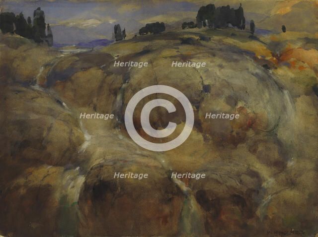 Deserted Bed of a Glacier, n.d. Creator: William Henry Holmes.