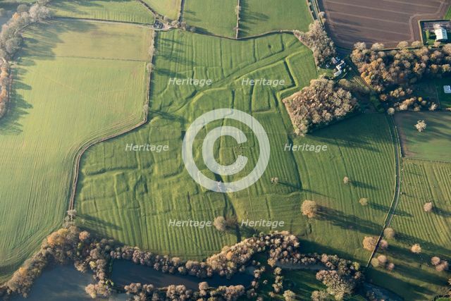 Deserted medieval settlement of Sulby and associated ridge and furrow, Northamptonshire, 2020. Creator: Damian Grady.