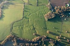 Deserted medieval settlement of Sulby and associated ridge and furrow, Northamptonshire, 2020. Creator: Damian Grady