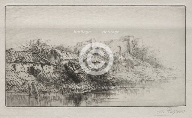 Deserted Village. Creator: Alphonse Legros (French, 1837-1911).