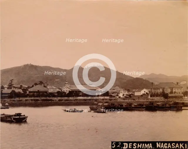 'Deshima, Nagasaki', c1890-1900. Artist: Unknown.