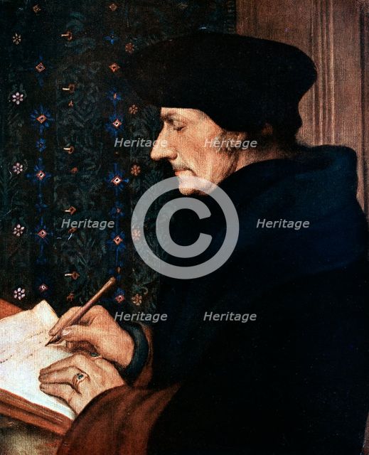 Desiderus Erasmus (1497-1543), Dutch humanist and scholar, 1523.Artist: Hans Holbein the Younger