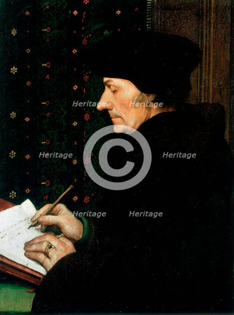 Desiderus Erasmus, Dutch humanist and scholar, 1523. Artist: Hans Holbein the Younger