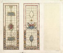 Design of Marine Motifs for Stained Glass, 19th century. Creator: John Gregory Crace