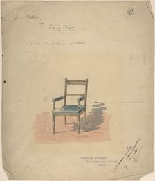 Design of a Carving Chair, 1884-92. Creator: Charles Hindley & Sons