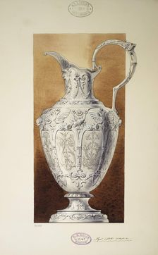 Design of a Ewer. (Series The Dowry of Grand Princess Maria Pavlovna), 1907-1908. Artist: Carl Edvard Bolin company