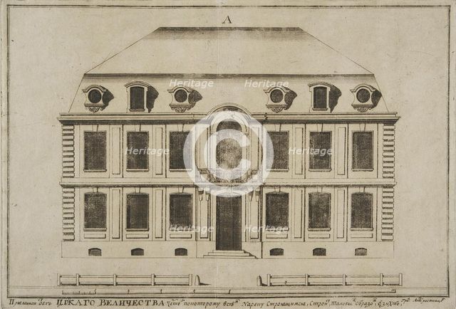 Design of a Typical Facade of a Two-Storey House with an Attic for the Construction along the Neva E