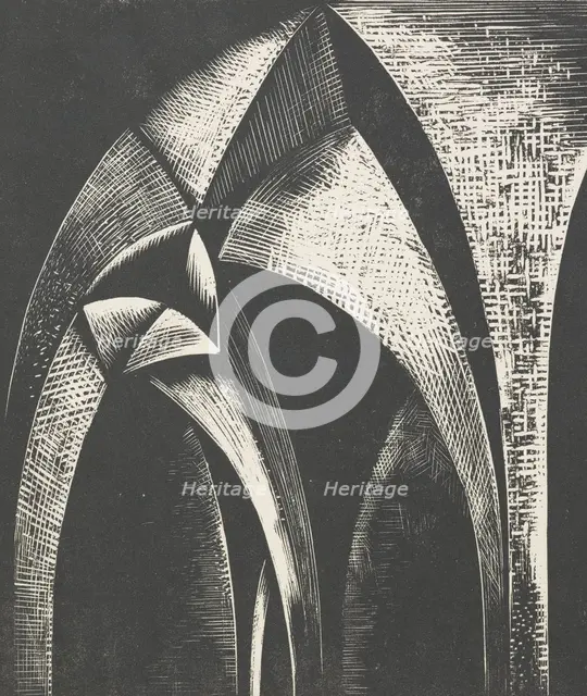 Design of arches, 1926. Creator: Paul Nash.