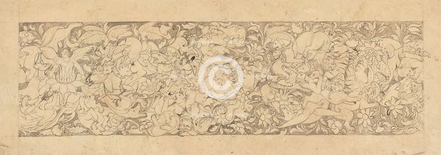 Design of Intertwining Animals and Plants, 18th-19th century. Creator: Unknown.