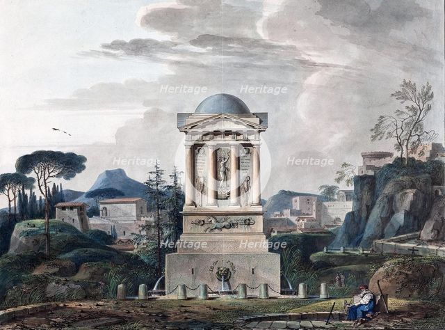 Design of the Fountain in Poltava, 1807. Artist: Thomas de Thomon, Jean François (1754-1813)