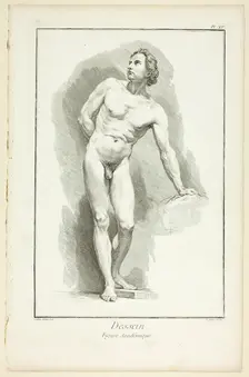Design: Academic Figure, from Encyclopédie, 1762/77. Creator: A. J. Defehrt