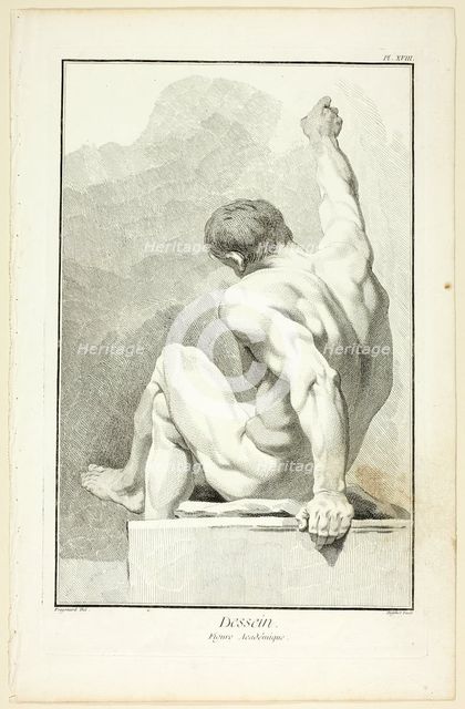 Design: Academic Figure, from Encyclopédie, 1762/77. Creator: A. J. Defehrt.
