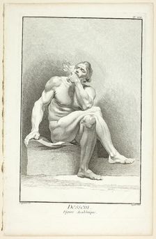 Design: Academic Figure, from Encyclopédie, 1762/77. Creator: A. J. Defehrt
