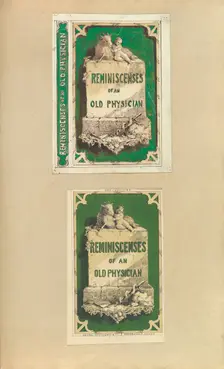Design and Proof for Bookcover, Reminiscenses of an Old Physician, 1845-70. Creator: Alfred Crowquill