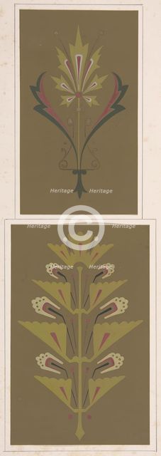 Design drawing, ca. 1883, based on earlier design. Creator: Christopher Dresser.