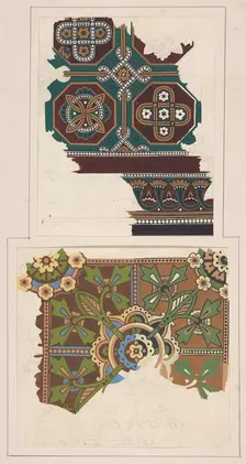 Design drawing, ca. 1883, based on earlier design. Creator: Christopher Dresser
