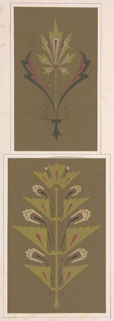 Design drawing, ca. 1883, based on earlier design. Creator: Christopher Dresser