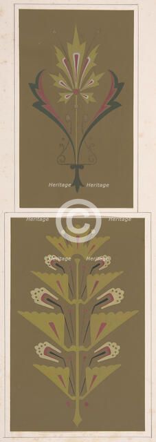 Design drawing, ca. 1883, based on earlier design. Creator: Christopher Dresser.