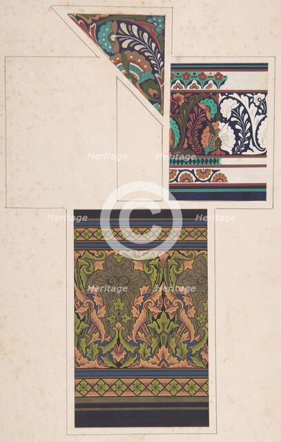 Design drawing, ca. 1883, based on earlier design. Creator: Christopher Dresser.