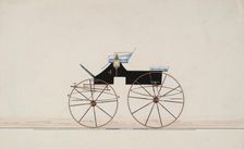 Design for 4 seat Phaeton, no top (unnumbered), 1850-70. Creator: Brewster & Co