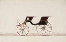 Design for 4 seat Phaeton, no top (unnumbered), 1950-1970. Creator: Brewster & Co