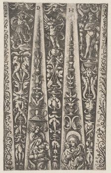 Design for the Channels of Fluted Armor, ca. 1515. Creator: Daniel Hopfer