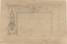 Design for the Chimney Piece in the Throne Room, Buckingham Palace, 1820/1826. Creator: John Flaxman