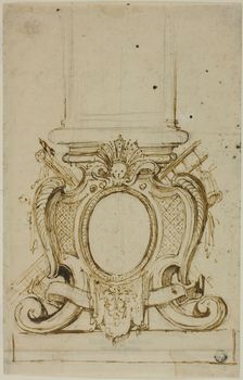 Design for the Base of a Pedestal, n.d. Creator: Unknown