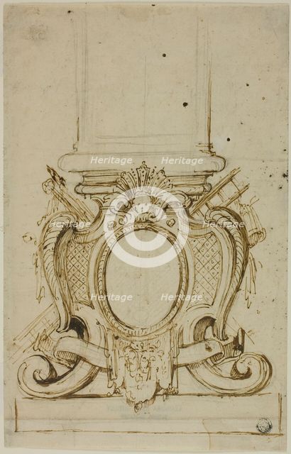 Design for the Base of a Pedestal, n.d. Creator: Unknown.