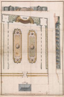 Design for the Garden of a Hotel on Rue des Amandiers, Paris, late 18th century. Creator: Anon