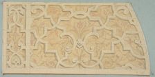 Design for the decoration of the stairway in the Chateau d'Ognon of M. de..., second half 19th centu Creators: Jules-Edmond-Charles Lachaise, Eugène-Pierre Gourdet