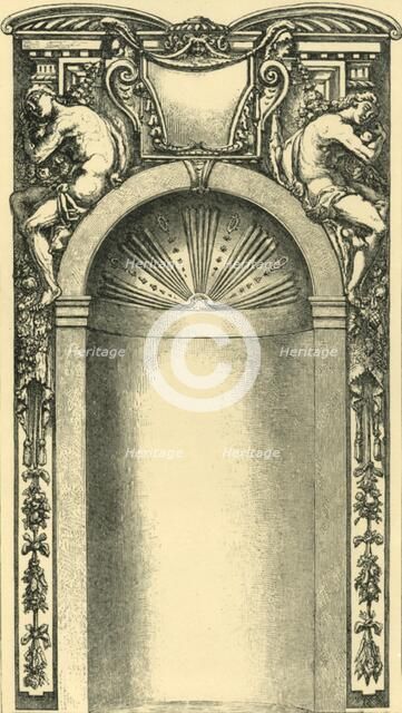 Design for the decoration of a niche, late 16th century, (1881). Creator: Unknown.