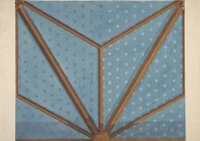 Design for the decoration of a ceiling, second half 19th century. Creators: Jules-Edmond-Charles Lachaise, Eugène-Pierre Gourdet