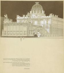 Design for the Emperor Franz Joseph City Museum, at the Vienna Karlsplatz, 1897-1898. Creator: Wagner, Otto Koloman (1841-1918)