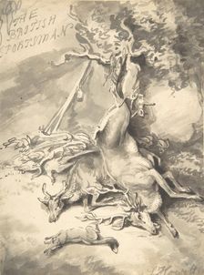 Design for the Frontispiece of The British Sportsman, ca. 1812. Creator: Samuel Howitt