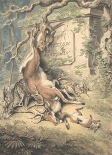 Design for the Frontispiece of The British Sportsman, late 18th-early 19th century. Creator: Samuel Howitt