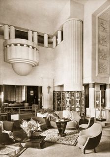 Design for the Hall of Pavilion Primavera at the Exposition Internationale in Paris in 1925, pub. 19 Creator: French School (20th Century)
