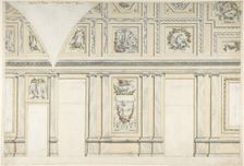 Design for the Interior of a Gallery of a Palace, 1760-97. Creator: Leonardo Marini