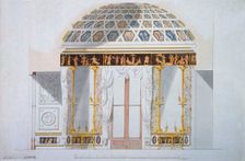 Design for the Jasper Cabinet in the Agate Pavilion at Tsarskoye Selo, 1780s. Creator: Cameron, Charles (ca. 1730/40-1812)