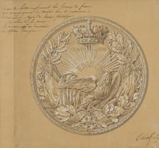 Design for the Medal to Commemorate the Charter of 1830, 1830. Creator: Charles-Nicolas Odiot