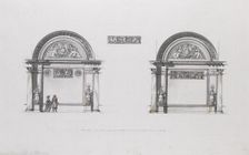 Design for the Sheremetev palace, Ostankino, c. 1796. Artist: Quarenghi, Giacomo Antonio Domenico (1744-1817)