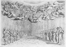Design for the Stage for Intermedio 6 from an Album with Plates documenting the Fe..., 1589-1592. Creator: Epifanio d'Alfiano