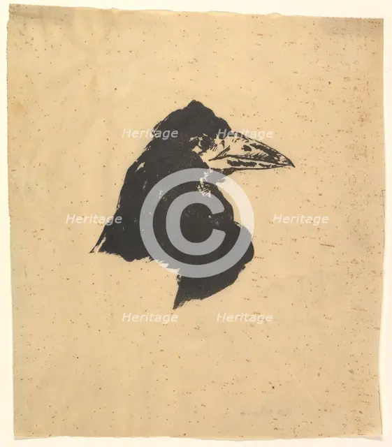 Design for the poster and cover for The Raven by Edgar Allan Poe, 1875. Creator: Edouard Manet.
