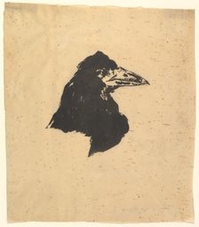 Design for the poster and cover for The Raven by Edgar Allan Poe, 1875. Creator: Edouard Manet