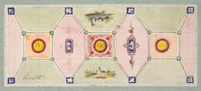 Design for the painted decoration of a baker's shop, second half 19th century. Creators: Jules-Edmond-Charles Lachaise, Eugène-Pierre Gourdet