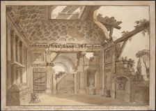 Design for the paintings in the cell of Father Lesueur in the Monastery of Santissima Trinità dei Mo